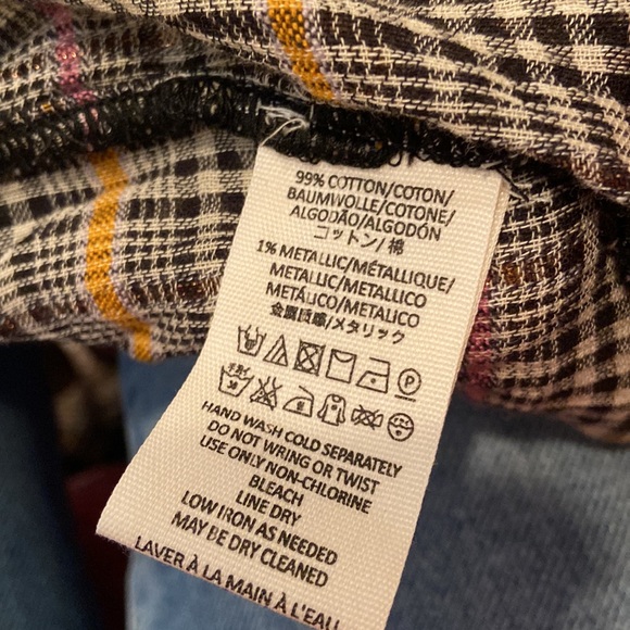 Free People Break My Stride Plaid Button Down - Picture 4 of 4